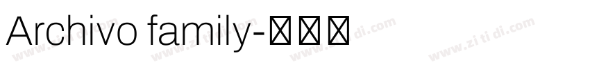 Archivo family字体转换